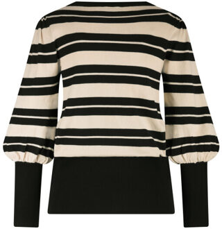 Tracy stripe - maat S Zwart