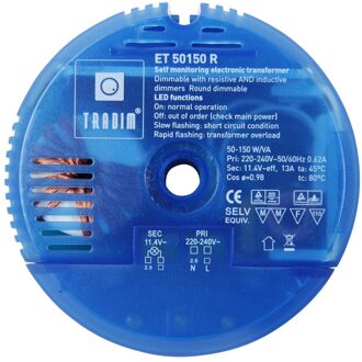 Tradim | halogeen transformator | IP 20 | 50 - 150W