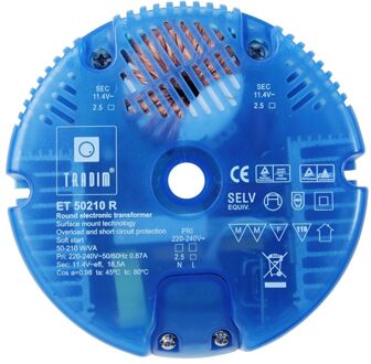 Tradim | halogeen transformator | IP 20 | 50 - 210W