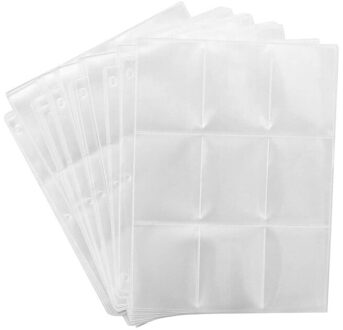 Trading Card Mouwen Pagina 'S, 9 Pocket Pagina 'S Protectors Voor Sport Kaarten, Coupon, 50 Pack Voor 3 Ringband Vellen