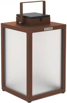 Tradition LED-lantaarn op zonne-energie, corten, hoogte 40 cm