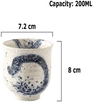 Traditionele Chinese Retro Stijl Handbeschilderde Keramische Theekopje China Porselein Grote Thee Kopjes Water Cup Koffie Theekopje 170Ml 200Ml