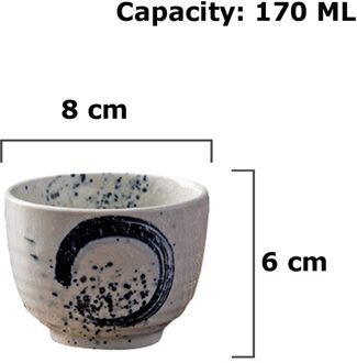 Traditionele Chinese Retro Stijl Handbeschilderde Keramische Theekopje China Porselein Grote Thee Kopjes Water Cup Koffie Theekopje 170Ml 200Ml