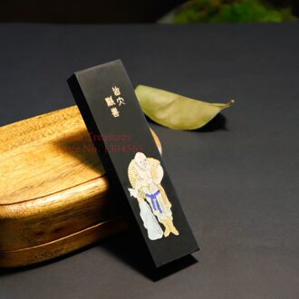 Traditionele Chinese Su Mi-E Inkt Stok Solid Ink Inkstick Kalligrafie Schilderen Inkt Hui Mo Mi Le Fo Maitreya boeddha Zwarte Kleur