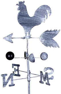 Traditionele Haan Weathervanes Iron Cock Windvaan Wind Snelheid Richting Indicator Tuin Yard JS23