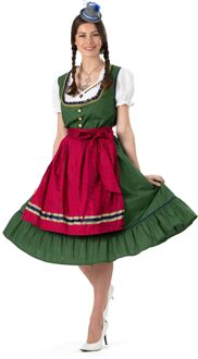 Traditionele Oktoberfest Dirndl Groen/Rood Kristin Groen, Multikleur - Print