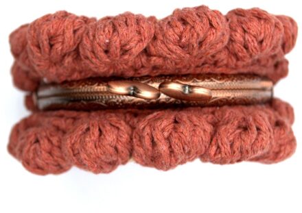 Traditionele Vrouwen Macrame Popcorn Portemonnee Nostalgische Originele Volkstaal