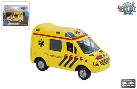 Traffic ambulance - 2-Play - 8 cm Geel