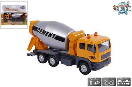 Traffic betonmixer die-cast - pullback Grijs