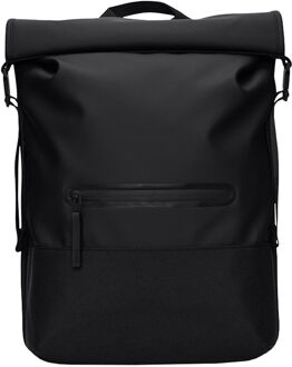Trail Rolltop Backpack W3 black Zwart - H 47 x B 36 x D 13 cm