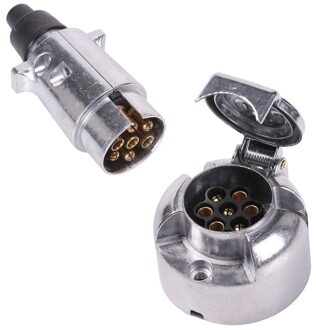 Trailer Accessoires-7 Pin Trailer Plug 12V Rv Sockets Trekhaak Trekhaak 7Pin Metalen Trailer Connectors