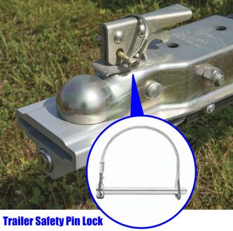 Trailer Koppeling Veiligheid Hitch Pin Lock D Vorm Universele Zware Trekhaak 1/4Inch 6Mm Dia X 2Inch 50Mm 70Mm Quick Lock