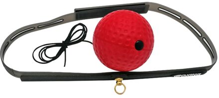 Training Bal Speed Agility Training Reactie Boksen Reflex W/Zweetbandjes Voor Veiligheid Werken-Out Ornamenten Hard bal-rood