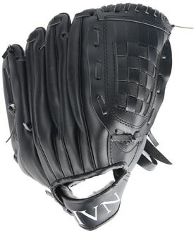 Training Baseball Handschoen Blauw Outdoor Sport Softbal Praktijk Apparatuur Grootte 10.5/11.5/12.5 Linkshandige Gooi Voor volwassen zwart / 12.5 duim