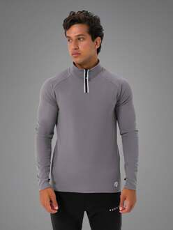Training Dry top met halve rits Donkergrijs - L