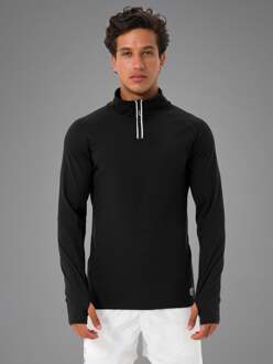 Training Dry top met halve rits Zwart - S