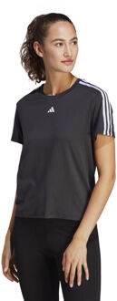 Training Essential 3 Stripes T-shirt Dames zwart - M