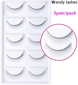 Training Lashes Eyelash Extension Practice Makeup Tools for Practicing on Mannequin Head Lashes Extensions Supplies 5pairs/pack
