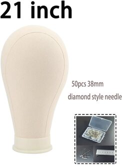 Training Mannequin Hoofd Canvas Hoofd Display Styling Mannequin Mannequin Hoofd Pruik Stand Pruik Head Stand Haarverlenging Houder 21 duim