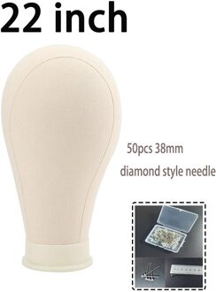 Training Mannequin Hoofd Canvas Hoofd Display Styling Mannequin Mannequin Hoofd Pruik Stand Pruik Head Stand Haarverlenging Houder 22 duim