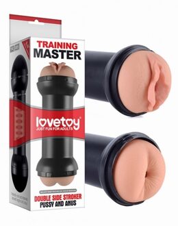 Training Master Dubbele Masturbator Pussy en Ass