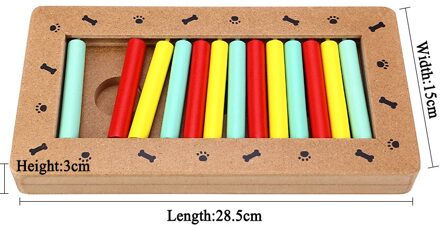 Training Natuurlijke Voedsel Behandeld Houten Poot Vorm Pet Hond Kat IQ Speelgoed Educatief Voeden Spel Poot Puzzel Plaat Spelen Speelgoed rechthoek