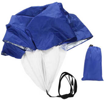 Training Paraplu Pongee Coating Running Parachute Duurzaam Verstelbare Voor Sport Training Krachttraining Outdoor Blauw
