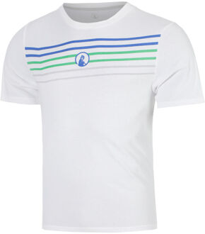 Trainings Stripe T-shirt Heren wit