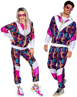 Trainingspak Disco Fever 80's Unisex Multikleur - Print