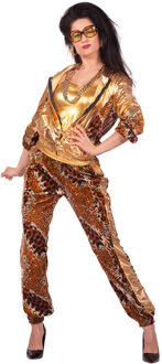 Trainingspak Goud Panter Vrouw Goud - Brons