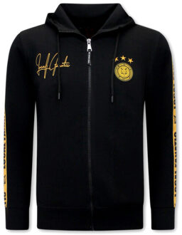 Trainingspak hooded ribbon - maat XXL Zwart