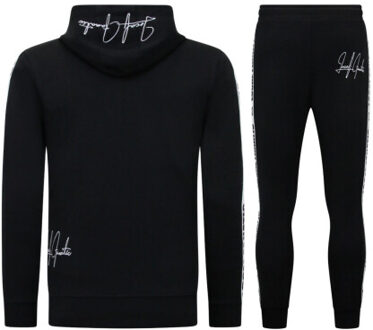 Trainingspak hooded ribbon - maat XXL Zwart