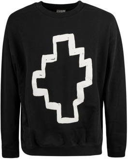 Trainingsshirt, Cross Tempera Design Marcelo Burlon , Black , Heren - Xl,S,Xs