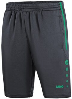 Trainingsshort Active Antraciet-Turkoois Maat S