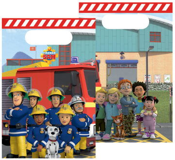 Traktatiezakjes Brandweerman Sam (8st) Multikleur - Print