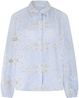 Tramontana Blouse lange mouw c41-19-301 - maat 38 Blauw