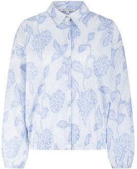 Tramontana Blouse lange mouw o12-19-301 Blauw - 44