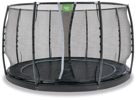 Trampoline Dynamic met Veiligheidsnet - Groundlevel - 366 cm - Zwart