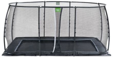 Trampoline Dynamic met Veiligheidsnet - Groundlevel - 427 x 244 cm - Zwart
