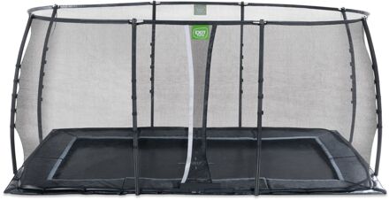 Trampoline Dynamic met Veiligheidsnet - Groundlevel - 427 x 244 cm - Zwart