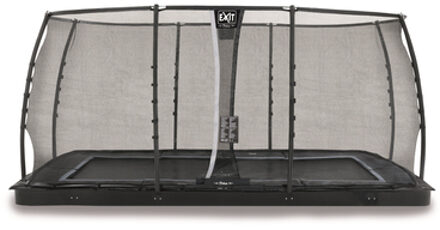 Trampoline Dynamic met Veiligheidsnet - Groundlevel - 458 x 275 cm - Zwart