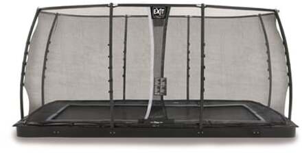 Trampoline Dynamic met Veiligheidsnet - Groundlevel - 458 x 275 cm - Zwart