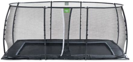 Trampoline Dynamic met Veiligheidsnet - Groundlevel - 519 x 305 cm - Zwart