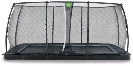 Trampoline Dynamic met Veiligheidsnet - Groundlevel - 519 x 305 cm - Zwart
