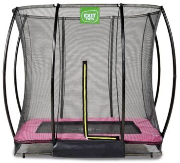 Trampoline Silhouette met Veiligheidsnet - Inground - 214 x 153 cm - Roze