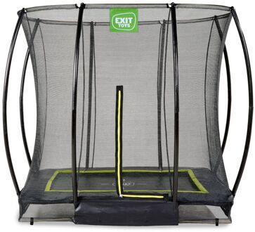 Trampoline Silhouette met Veiligheidsnet - Inground - 214 x 153 cm - Zwart