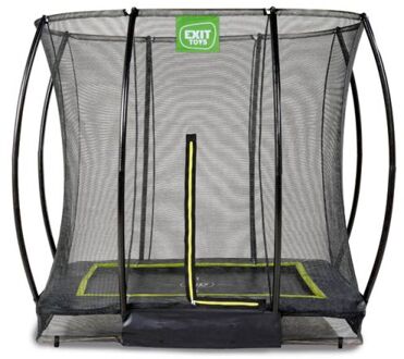 Trampoline Silhouette met Veiligheidsnet - Inground - 214 x 153 cm - Zwart