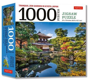 Tranquil Zen Garden In Kyoto Japan- 1000 Piece Jigsaw Puzzle: Ginkaku-Ji, Temple Of The Silver - Tuttle Studio