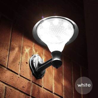 Transctego Solar Tuin 32 Leds Licht Led Sensor Wandlamp Solar Straatverlichting Power Outdoor Waterdichte Luminaria Batterij Lampen wit