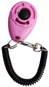 Transer 1Pc Hond Tranining Supply Hond Huisdier Clicker Training Aid Polsband Smart Dog Training Accessoire 81220 roze